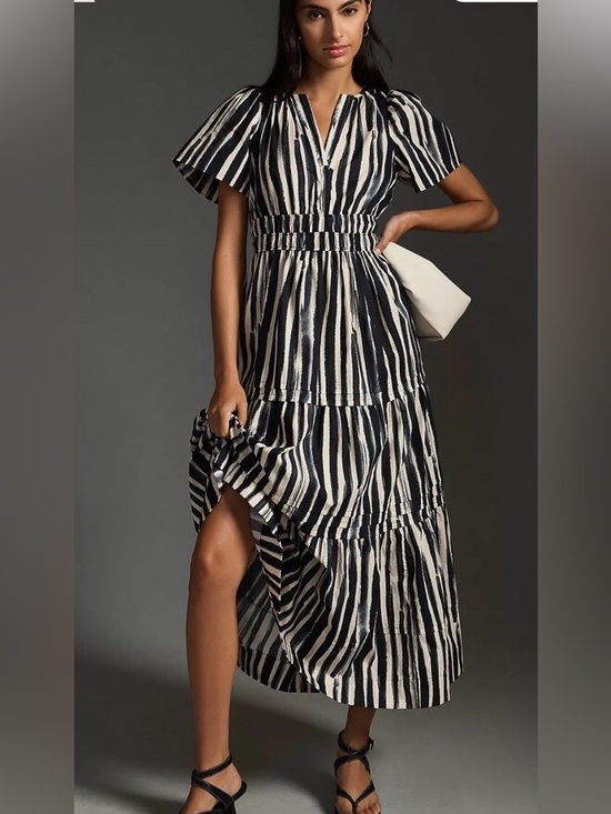 Anthropologie Dresses & Skirts - ANTHROPOLOGIE SOMERSET STRIPE PRINT MAXI DRESS ❤️❤️